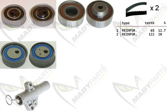 Mabyparts OBK010458 - Komplet zupčastog remena www.molydon.hr