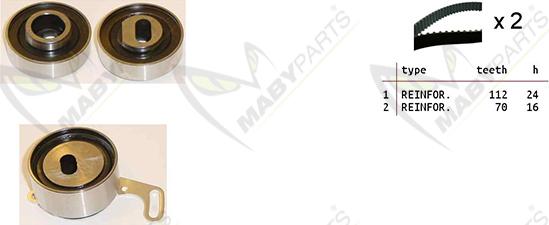 Mabyparts OBK010464 - Komplet zupčastog remena www.molydon.hr