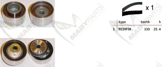 Mabyparts OBK010467 - Komplet zupčastog remena www.molydon.hr