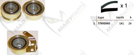 Mabyparts OBK010401 - Komplet zupčastog remena www.molydon.hr