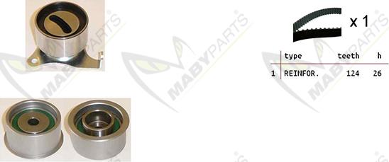 Mabyparts OBK010485 - Komplet zupčastog remena www.molydon.hr