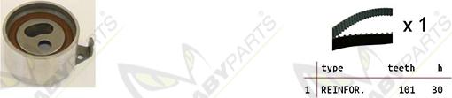 Mabyparts OBK010487 - Komplet zupčastog remena www.molydon.hr