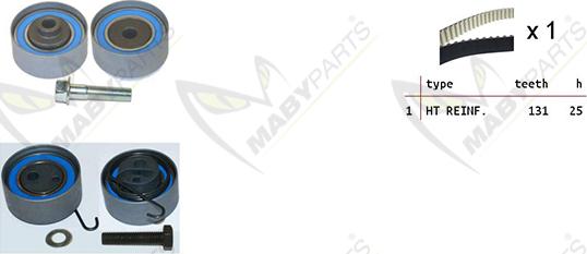 Mabyparts OBK010069 - Komplet zupčastog remena www.molydon.hr