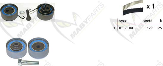 Mabyparts OBK010083 - Komplet zupčastog remena www.molydon.hr