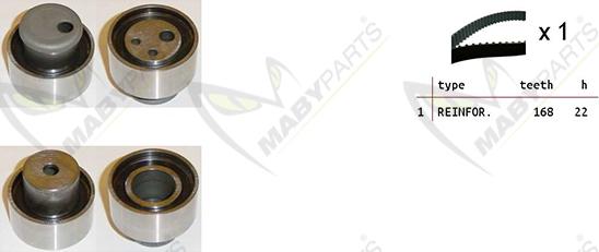 Mabyparts OBK010070 - Komplet zupčastog remena www.molydon.hr