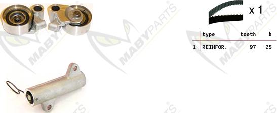 Mabyparts OBK010198 - Komplet zupčastog remena www.molydon.hr