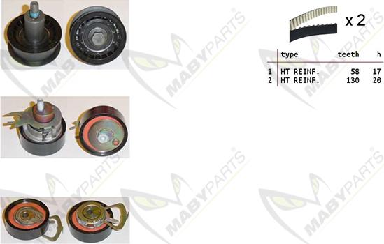 Mabyparts OBK010149 - Komplet zupčastog remena www.molydon.hr