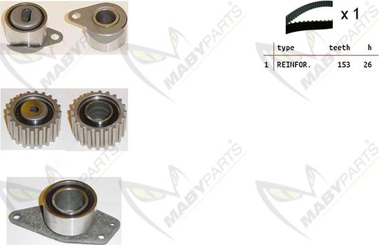 Mabyparts OBK010164 - Komplet zupčastog remena www.molydon.hr