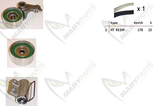 Mabyparts OBK010160 - Komplet zupčastog remena www.molydon.hr