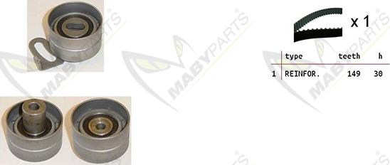 Mabyparts OBK010188 - Komplet zupčastog remena www.molydon.hr