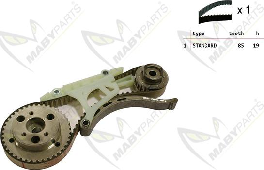 Mabyparts OBK010176 - Komplet zupčastog remena www.molydon.hr