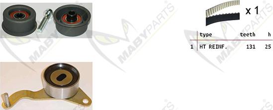 Mabyparts OBK010178 - Komplet zupčastog remena www.molydon.hr