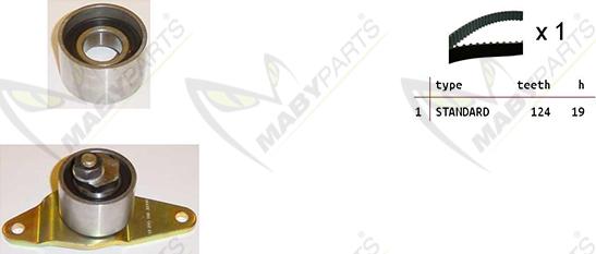 Mabyparts OBK010390 - Komplet zupčastog remena www.molydon.hr