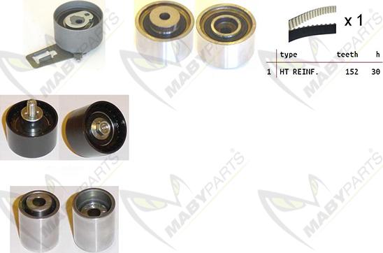 Mabyparts OBK010344 - Komplet zupčastog remena www.molydon.hr