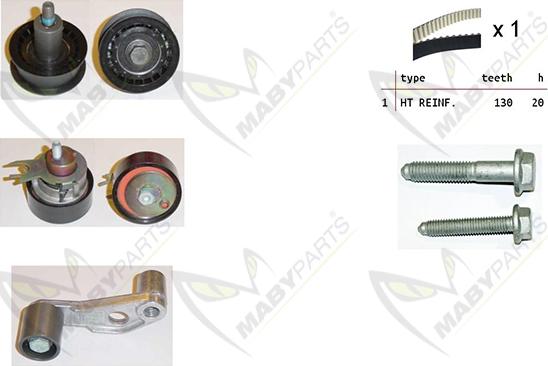 Mabyparts OBK010351 - Komplet zupčastog remena www.molydon.hr