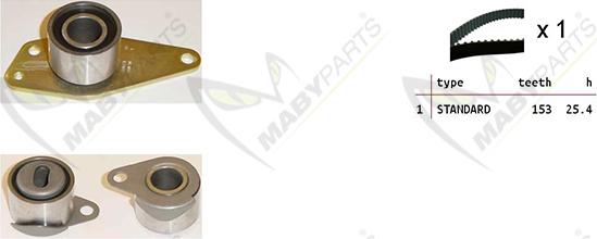 Mabyparts OBK010302 - Komplet zupčastog remena www.molydon.hr