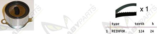 Mabyparts OBK010313 - Komplet zupčastog remena www.molydon.hr