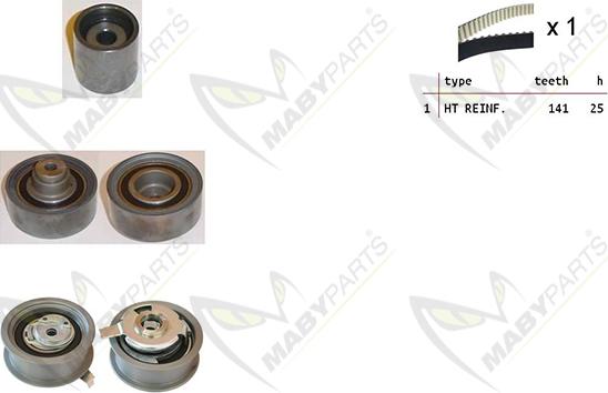 Mabyparts OBK010382 - Komplet zupčastog remena www.molydon.hr