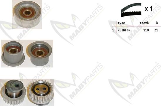 Mabyparts OBK010327 - Komplet zupčastog remena www.molydon.hr