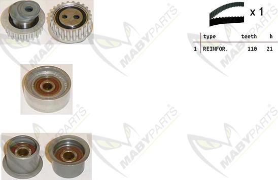 Mabyparts OBK010378 - Komplet zupčastog remena www.molydon.hr