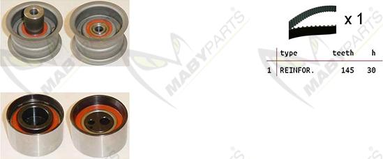 Mabyparts OBK010299 - Komplet zupčastog remena www.molydon.hr