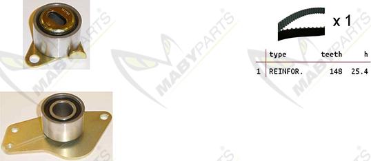 Mabyparts OBK010295 - Komplet zupčastog remena www.molydon.hr