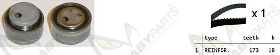 Mabyparts OBK010216 - Komplet zupčastog remena www.molydon.hr