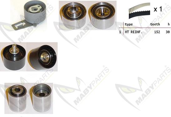 Mabyparts OBK010226 - Komplet zupčastog remena www.molydon.hr