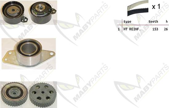 Mabyparts OBK010275 - Komplet zupčastog remena www.molydon.hr