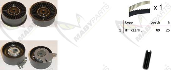 Mabyparts OBK010276 - Komplet zupčastog remena www.molydon.hr