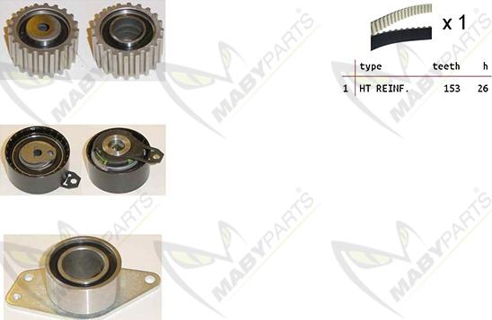 Mabyparts OBK010277 - Komplet zupčastog remena www.molydon.hr