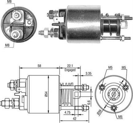 Magneti Marelli 940113050497 - Elektromagnetni Prekidač, starter www.molydon.hr