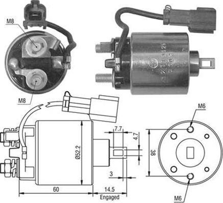 Magneti Marelli 940113050445 - Elektromagnetni Prekidač, starter www.molydon.hr