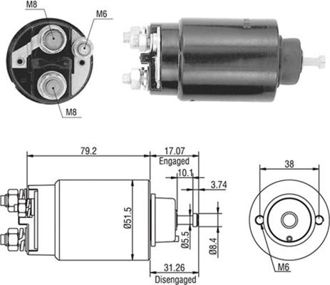 Magneti Marelli 940113050446 - Elektromagnetni Prekidač, starter www.molydon.hr