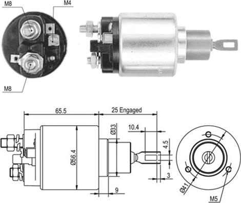 Magneti Marelli 940113050441 - Elektromagnetni Prekidač, starter www.molydon.hr