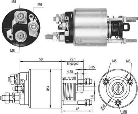 Magneti Marelli 940113050458 - Elektromagnetni Prekidač, starter www.molydon.hr