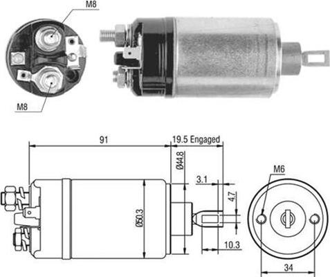 Magneti Marelli 940113050464 - Elektromagnetni Prekidač, starter www.molydon.hr