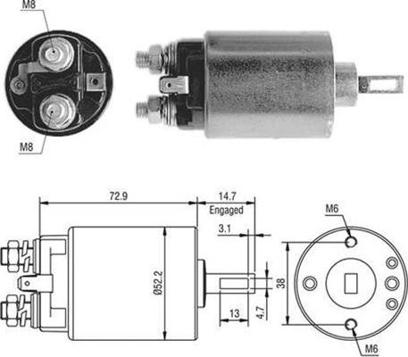 Magneti Marelli 940113050408 - Elektromagnetni Prekidač, starter www.molydon.hr