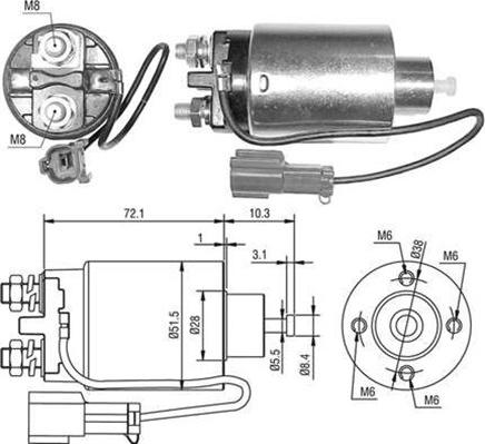 Magneti Marelli 940113050481 - Elektromagnetni Prekidač, starter www.molydon.hr