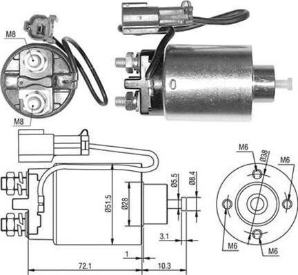 Magneti Marelli 940113050482 - Elektromagnetni Prekidač, starter www.molydon.hr