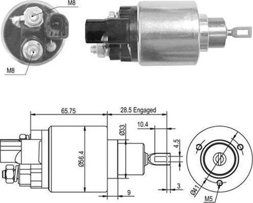 Magneti Marelli 940113050420 - Elektromagnetni Prekidač, starter www.molydon.hr