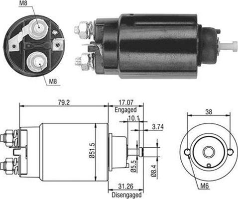 Magneti Marelli 940113050479 - Elektromagnetni Prekidač, starter www.molydon.hr