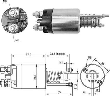 Magneti Marelli 940113050474 - Elektromagnetni Prekidač, starter www.molydon.hr