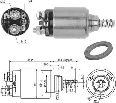 Magneti Marelli 940113050478 - Elektromagnetni Prekidač, starter www.molydon.hr