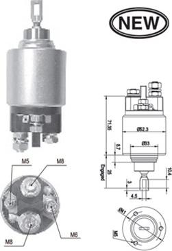 Magneti Marelli 940113050555 - Elektromagnetni Prekidač, starter www.molydon.hr