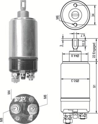 Magneti Marelli 940113050536 - Elektromagnetni Prekidač, starter www.molydon.hr