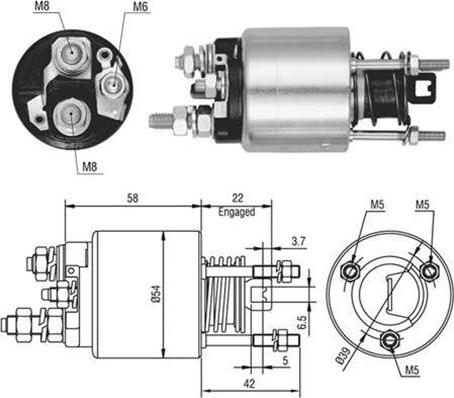 Magneti Marelli 940113050526 - Elektromagnetni Prekidač, starter www.molydon.hr