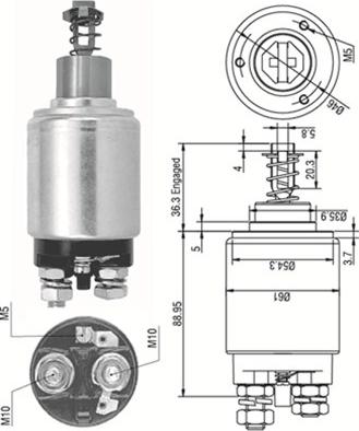 Magneti Marelli 940113050095 - Elektromagnetni Prekidač, starter www.molydon.hr