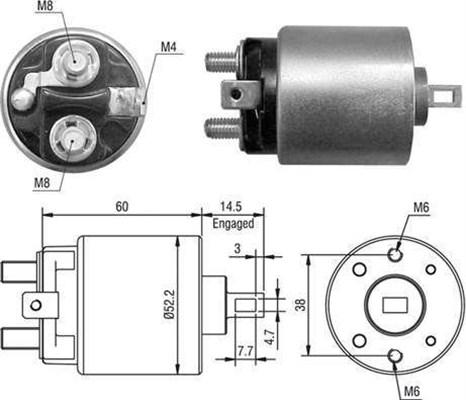 Magneti Marelli 940113050023 - Elektromagnetni Prekidač, starter www.molydon.hr