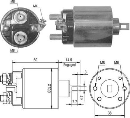 Magneti Marelli 940113050022 - Elektromagnetni Prekidač, starter www.molydon.hr